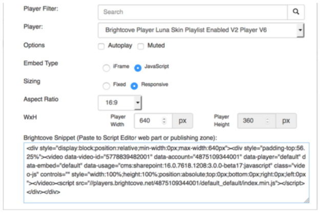 In-Page Embed Sample Implementation